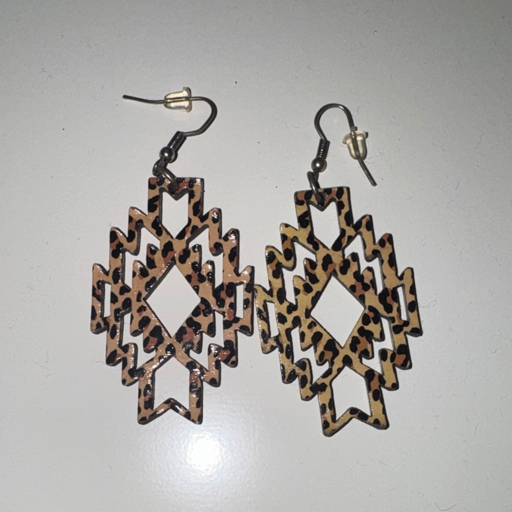 Leopard Print Earrings